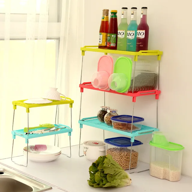 Cocina de plástico organizador canasta de almacenamiento baño cocina