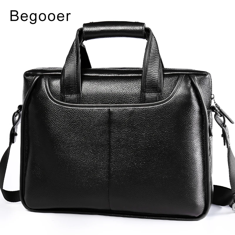 Begooer Cow Genuine Leather Bag Business Men Bags Laptop Tote Briefcases Crossbody bags Shoulder Handbag Men's Messenger Bag Begooer Cow Genuine Leather Bag Business Men Bags Laptop Tote Briefcases Crossbody bags Shoulder Handbag Men's Messenger Bag