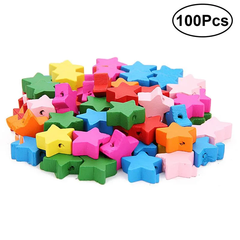 100 Pcs Colorful Alphabet Manik manik Mainan Teka teki Bulat Huruf