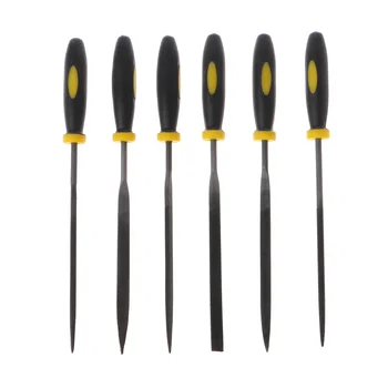 

6pcs 140x3mm Metal File Mini Assorted Rasp Diamond Needle File Set Repair Tool Jewelry Wood Grinding Hand Tools