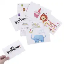 6 шт./компл. Приглашения пустой внутри поздравительные открытки на заказ спасибо карты оптом Открытка ко дню рождения для детей карточки для заметок с Конверты