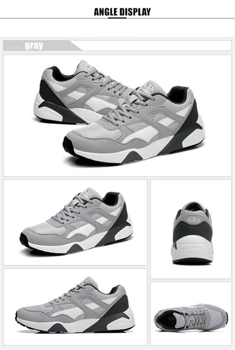 Size 39-45 Men and  Running Shoes 2017 Spring Winter Outdoor Walking Shoes Breathable Mesh Men Sneakers Sport Shoes For Men and women   (16)