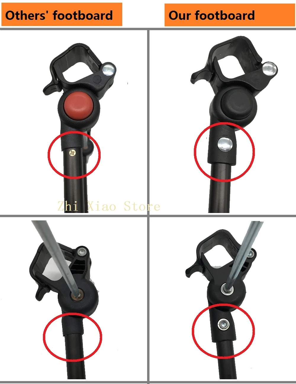 Carrinho de Criança Amortecedor e Gancho para Babyzen Carrinho de Mão Braço e 21cm Yoya Estender Footboard Couro Yoyo Yuyu Vovo Acessórios 16 Acessórios p carrinhos