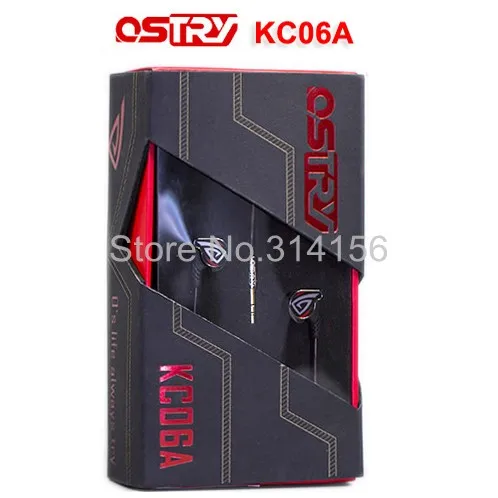 OSTRY KC06A(+ OS100/OS200/OS300) Динамические HIFI наушники-вкладыши процесс вакуумного покрытия 10 мм CCAW привод - Цвет: KC06A