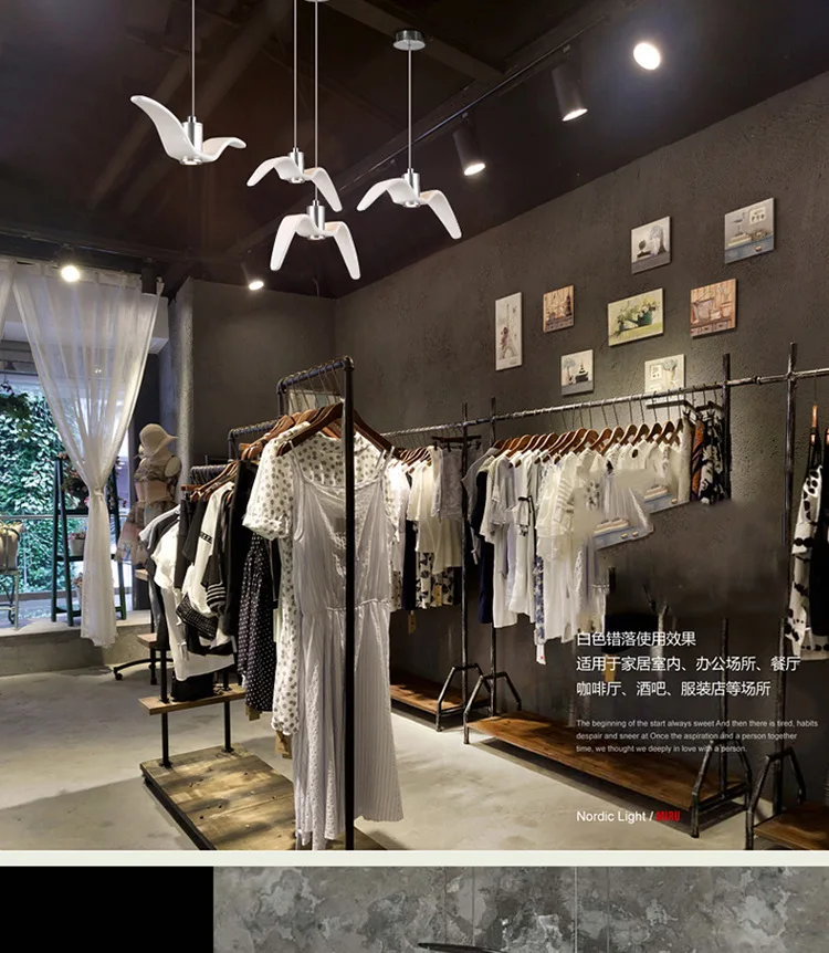 Ditoon Seagull Birds Pendant Light (4)