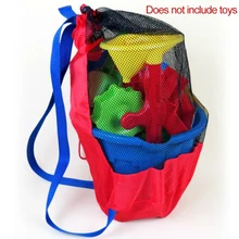 Outdoor Organizer Kids Children Backpack Portable Net Sports Mesh Bag Water Fun Large Capacity Drawstring Sand Toy Storage