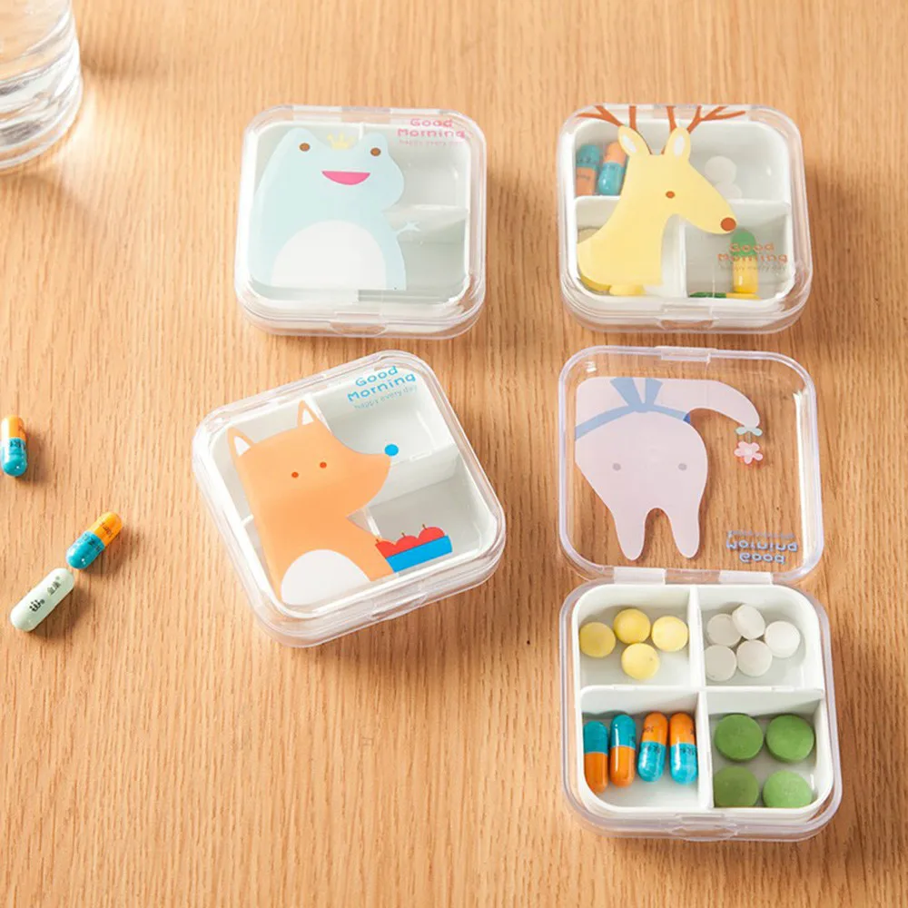 

Mini Drug Box Is Packed With Small Medicine Box One Week Travel Tablets And Drug home decoration accessories Transparent cover