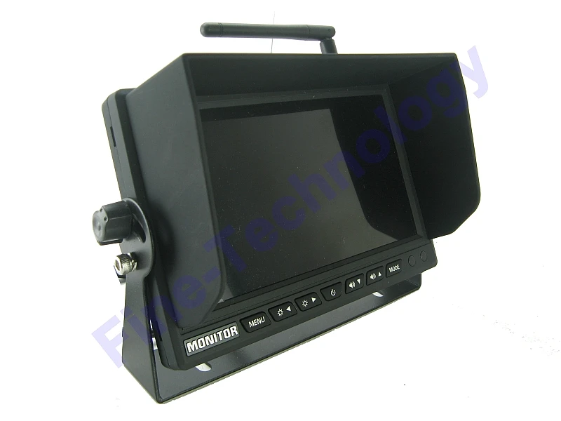 

24V truck backup camera kit wireless monitor waterproof rear view camera night vision CCD camera
