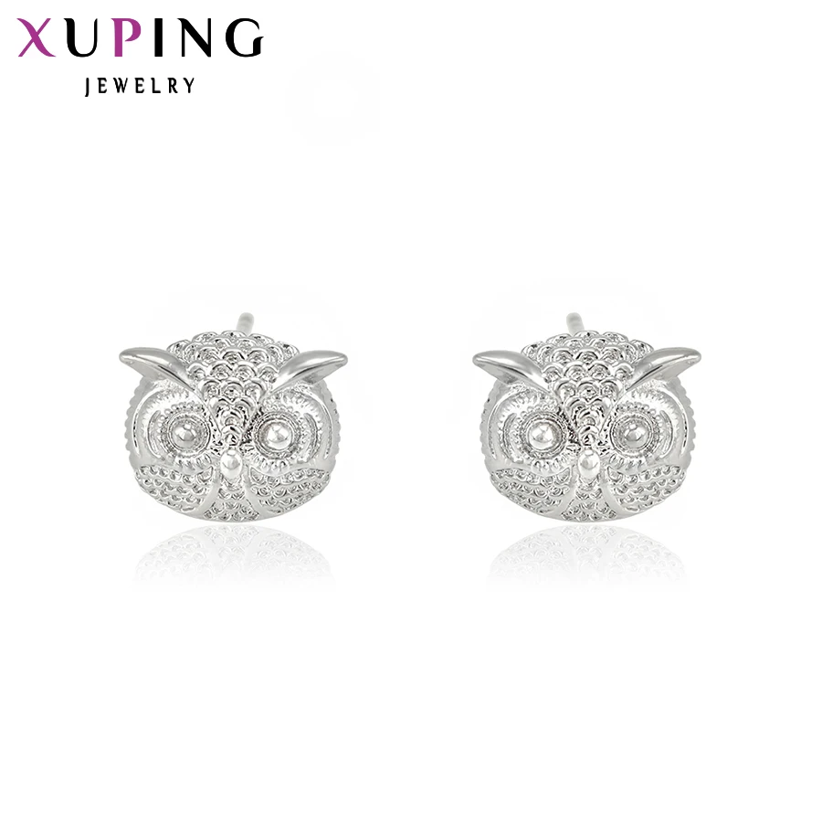 

Xuping Jewelry Elegant Earring Special Design Owl Plated Earring Studs Earrings For Women Christmas Gifts 91025