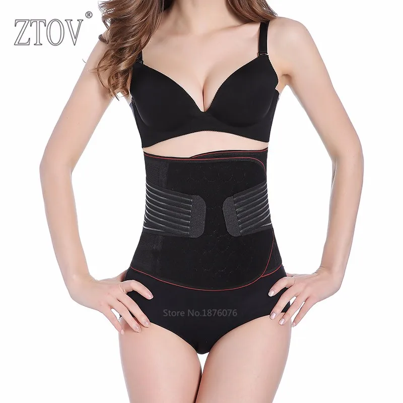 ZTOV-Maternity-postpartum-belt-Plus-size-Women-waist-trainer-corsets-and-bustiers-Black-slimming-waist-corset