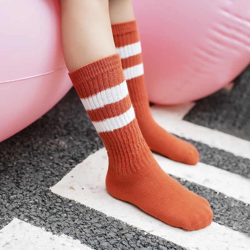 1-9y-2016-Autumn-baby-cotton-socks-kids-boy-and-girl-knee-high-Cotton-Socks-children-leg-warmer-Stripe-C806-4