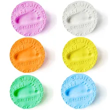 5 цветов, Детская воздушная сушильная глина, уход за ребенком, отпечаток руки, отпечаток пальца, набор, литье подушечка с чернилами для отпечатков комплекты для здравоохранения для детей