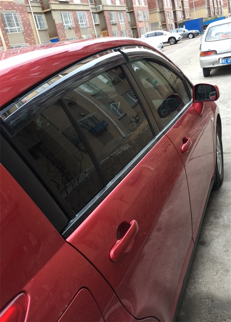 Для NISSAN Versa 2006 2010 Пластиковые оконные козырьки вентиляционные оттенки защита от