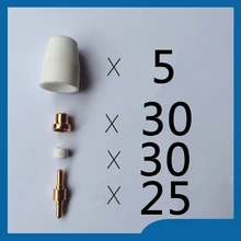 90 шт. воздуха Plasma Cutter резак расходные материалы для CUT40 50 расходные материалы электроды