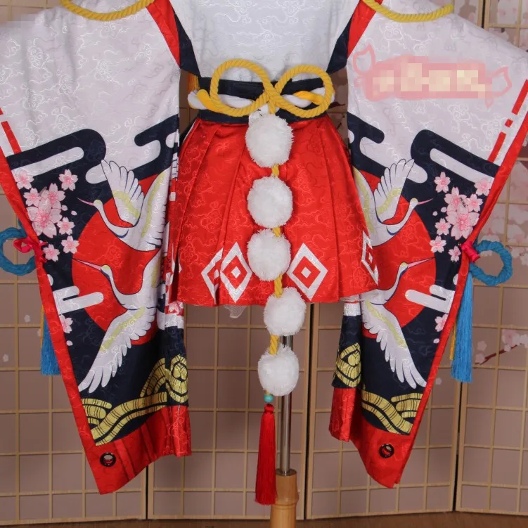 Аниме! Onmyoji Yokime Heian-ky торжество великолепное кимоно платье униформа косплей костюм на Хэллоуин и Рождество Костюм