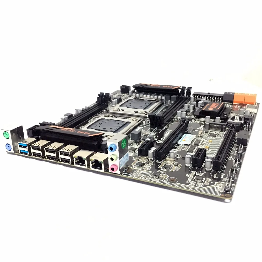 Материнская плата HUANANZHI X79 с двумя процессорами LGA2011 LGA 2011 двойным процессором DDR3