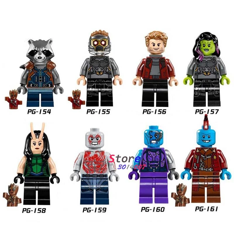 

1Set Marvel Comics Series 13 Deadpool Venom Riot Spiderman Carnage Vulture Doctor Octopus building blocks toys for children