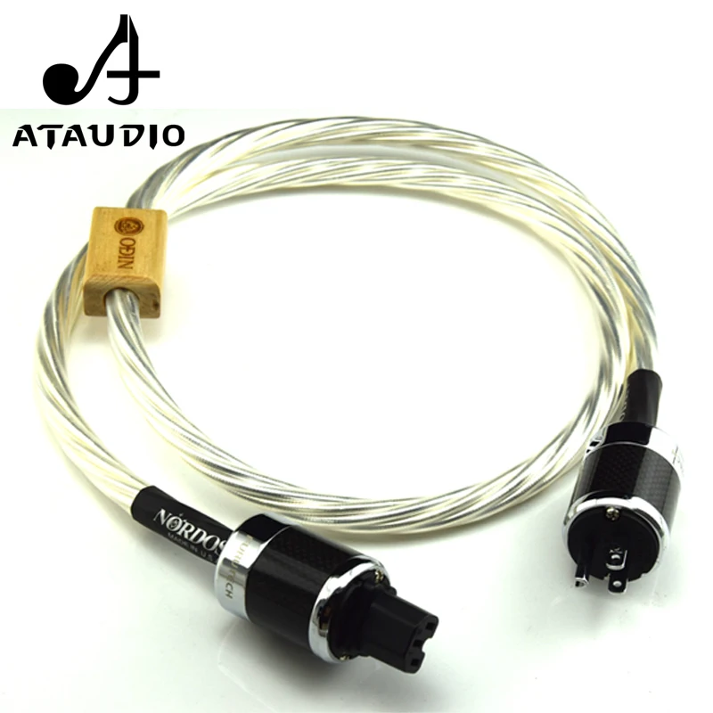 Кабель питания ATAUDIO с посеребренным Hi Fi Odin высокочастотный сверхмощный сердечник