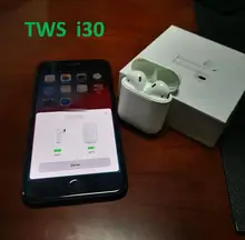 I30TWS всплывающие 1:1 Реплика отдельные Bluetooth гарнитура Беспроводные наушники 6D колонка с глубоким басом 5,0 наушники i30 TWS PK i20 i10