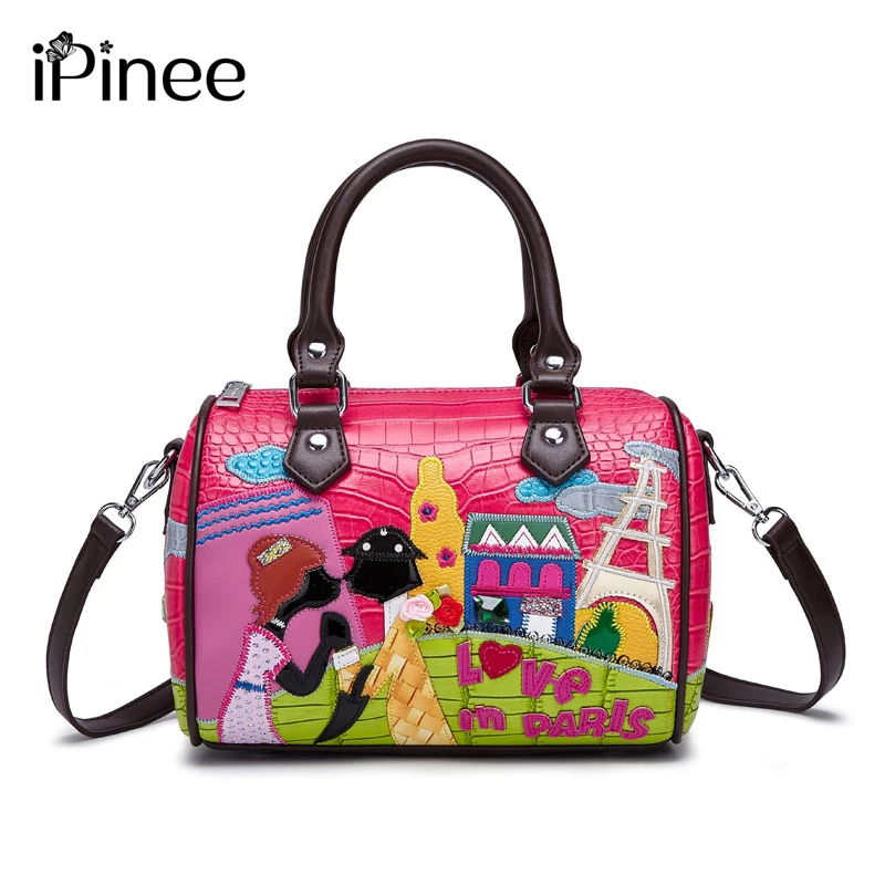 

iPinee Cute Lovers Luxury Handbags Women Bags Designer Embroidery Women Crossbody Bags Female Casual Tote Bag