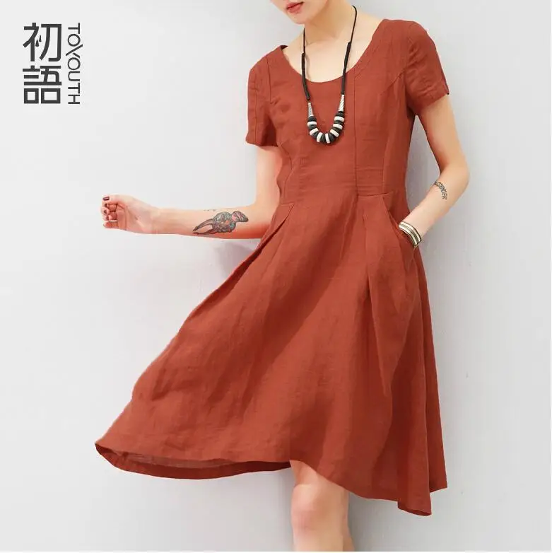 ladies linen summer dresses