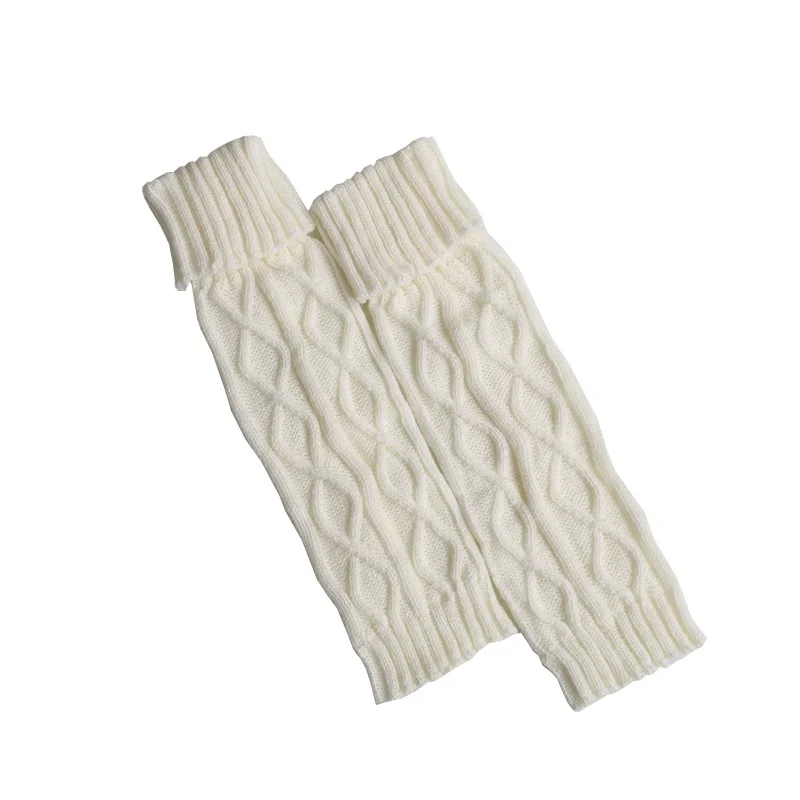 1 пара Женские трикотажные носки для йоги осенние зимний акриловый антибактериальные вязаные гетры дышащие антифрикционные ластичные манжеты - Цвет: White