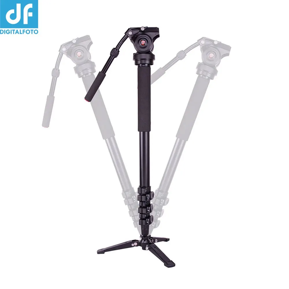 

DM01A 3KG bear Alloy professional camera tripod monopod DSLR stand with fluid head table tripod option