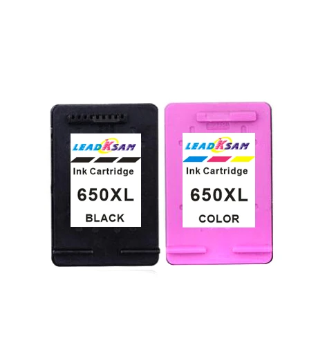 4х чернильный картридж leadksam совместимый с hp650 650XL 650 Deskjet Ink Advantage 1015 1515 2515 2545 2645 3515 3545