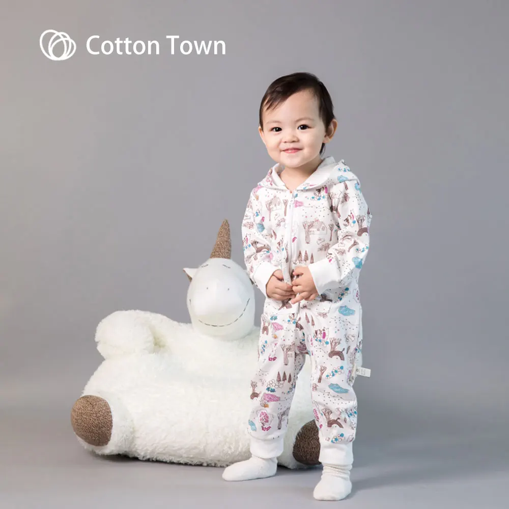 

COTTONTON Newest 2019 Baby Clothes Rompers Long Sleeve Cartoon