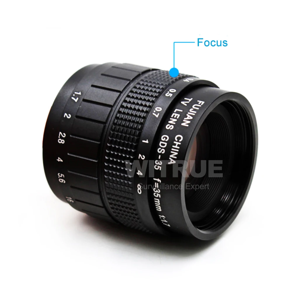 Witrue 35 мм F1.7 CC TV фильмы объектив + C крепление макро кольцо для Sony E Nex 5T F3 A6300 A6100 A6500