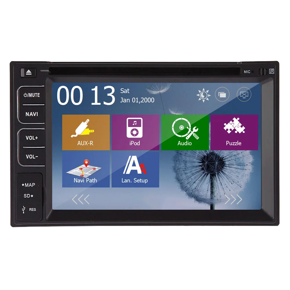 Excellent Steering Wheel Car DVD Player Bluetooth FM AM Touchscreen Receiver Autoradio Video Radio Map GPS Stereo RDS Navigator 10