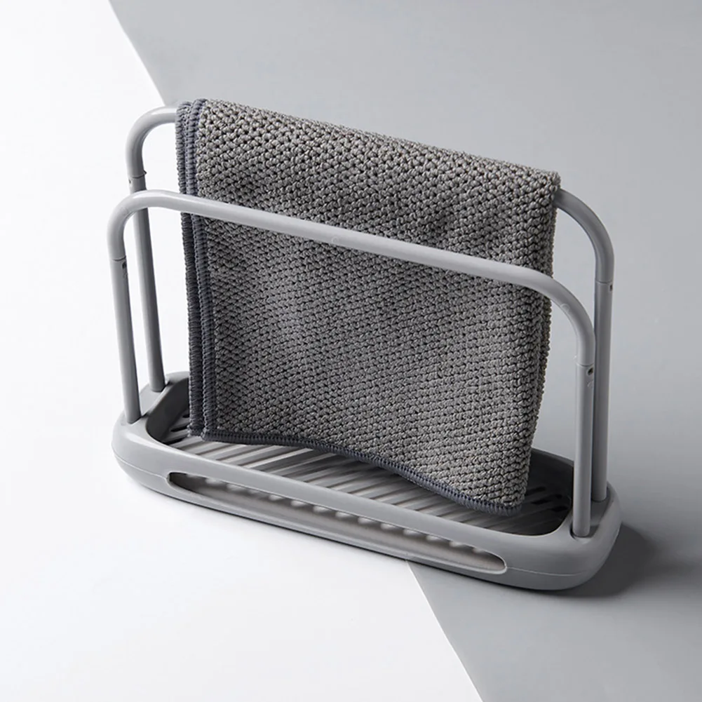 

Draining Detachable Household Desktop Organizer Sponge Drying Dishcloth Rack Rag Kitchen Storage Countertop Hanger Practical
