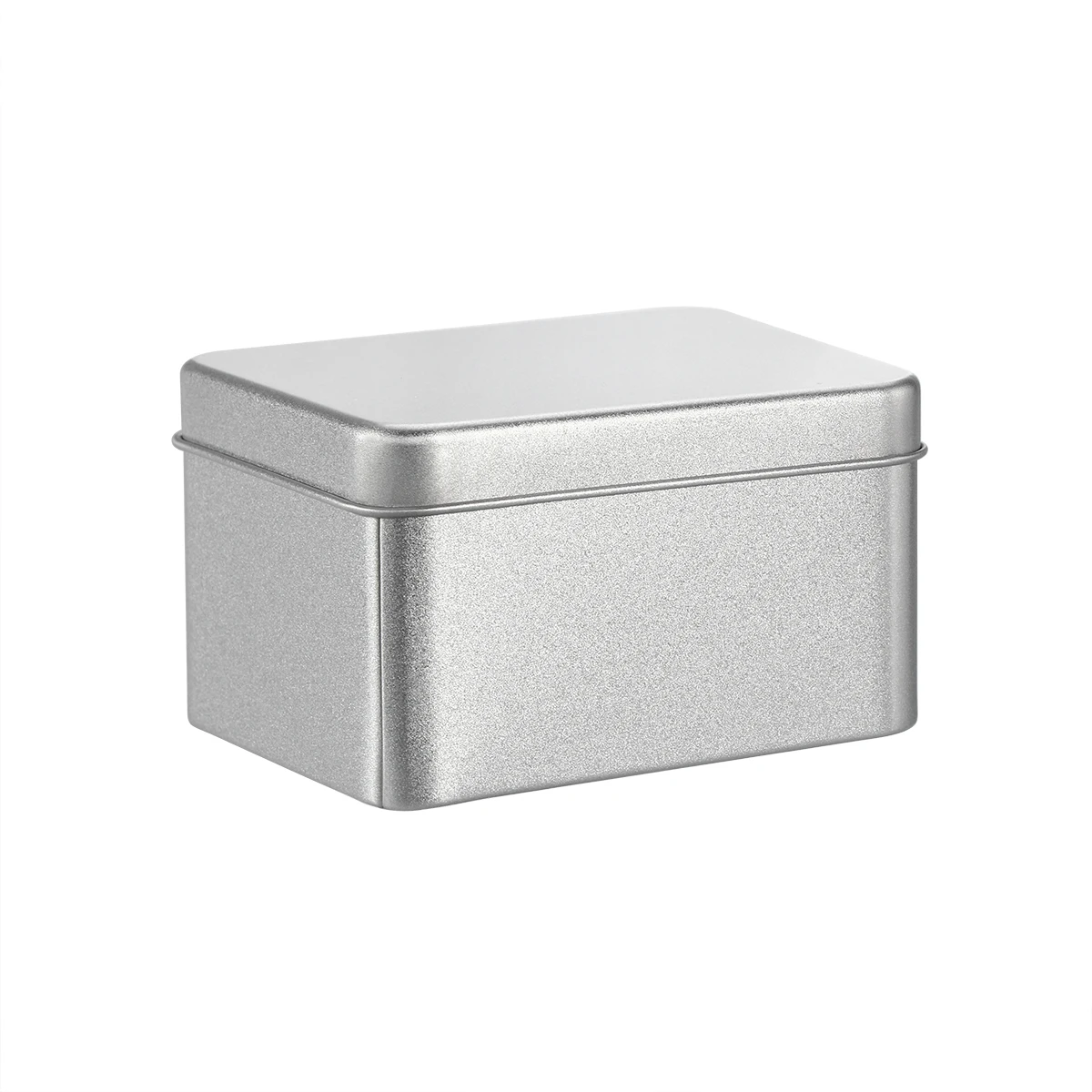 

1pc Tea Box Square Empty Tin for Store Spices Candies Tea Gift Giving Coffee Tea Caddies Silver Kitchen Sotrage Canister Teaware