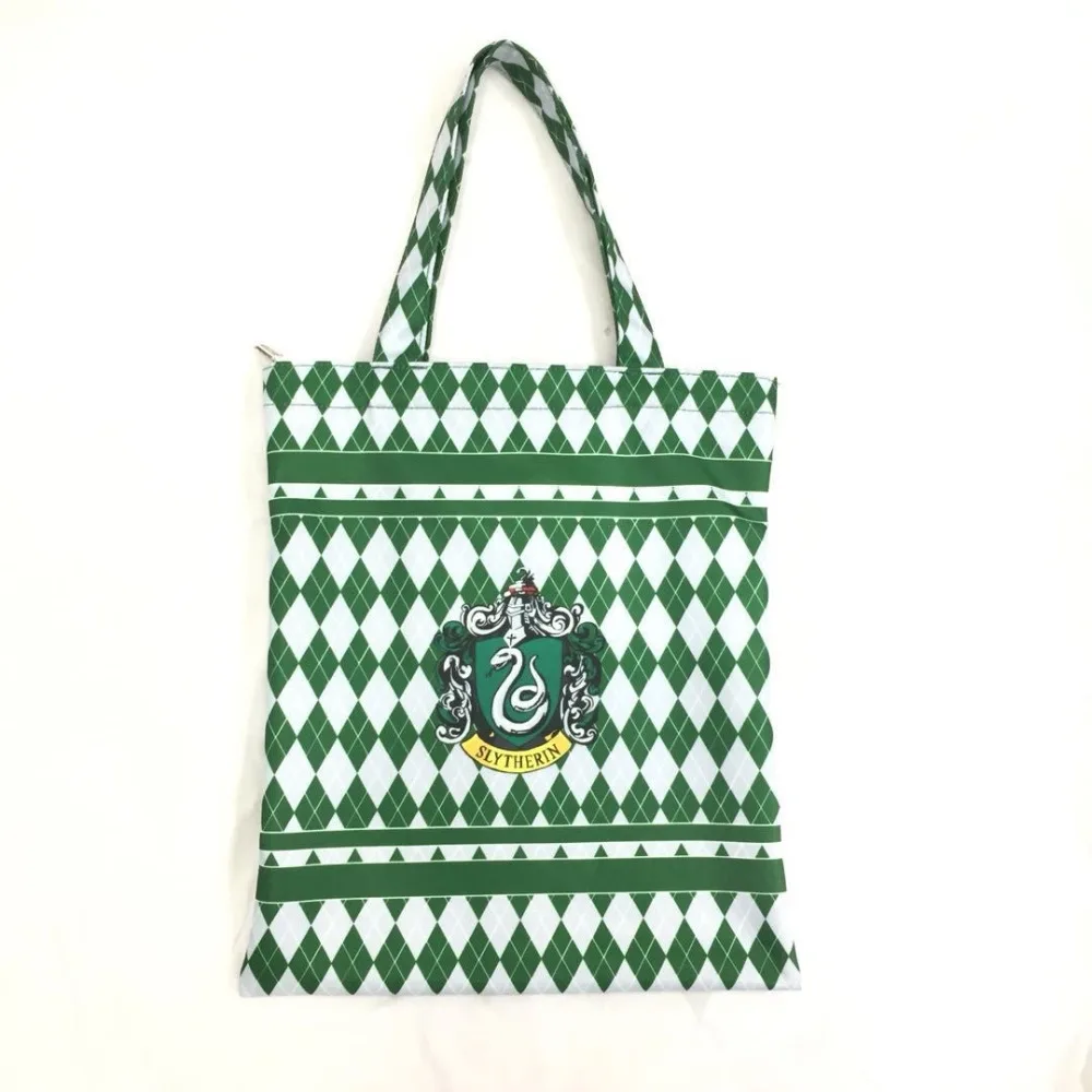 

Large Capacity Foldable Shopping Bag Anime Cartoon Harry Potter Printing Lady Summer Beach Tote Pouch Reusable Shoulder Handbags