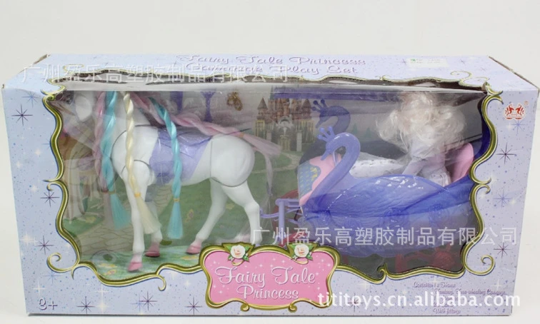 barbie horse and carriage toy