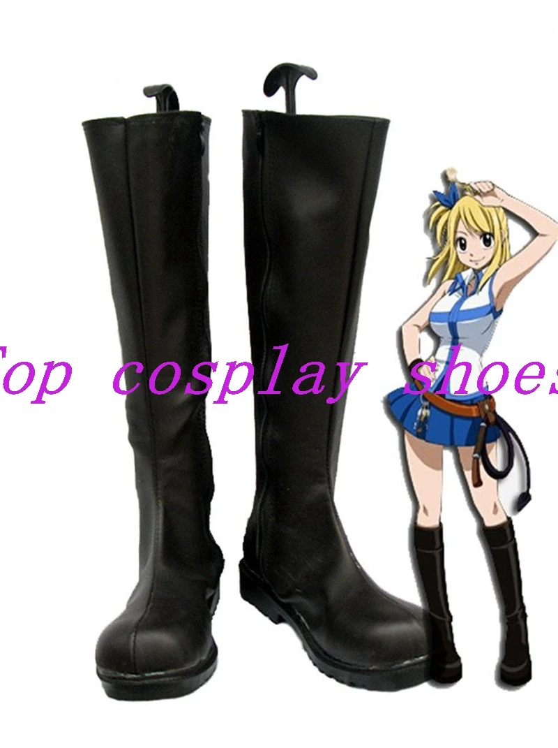 Fairy Tail Lucy Cosplay Chaussures Bottes Custom Made Az002 Hand Made Custom Made Aliexpress