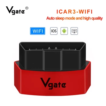 

New Vgate icar 3 OBD2 WIFI elm327 v2.1 Auto diagnostic scanner for IOS/android/PC obd2 scanner automotriz ELM 327 scan tool wifi