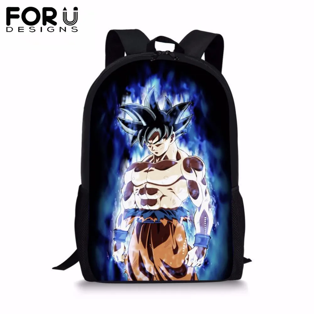 Baratos FORUDESIGNS hombres Mochila GRANDE estudiantes niños mochilas escolares lona Dragon Ball Anime impreso niños mochilas escolares para niños adolescentes