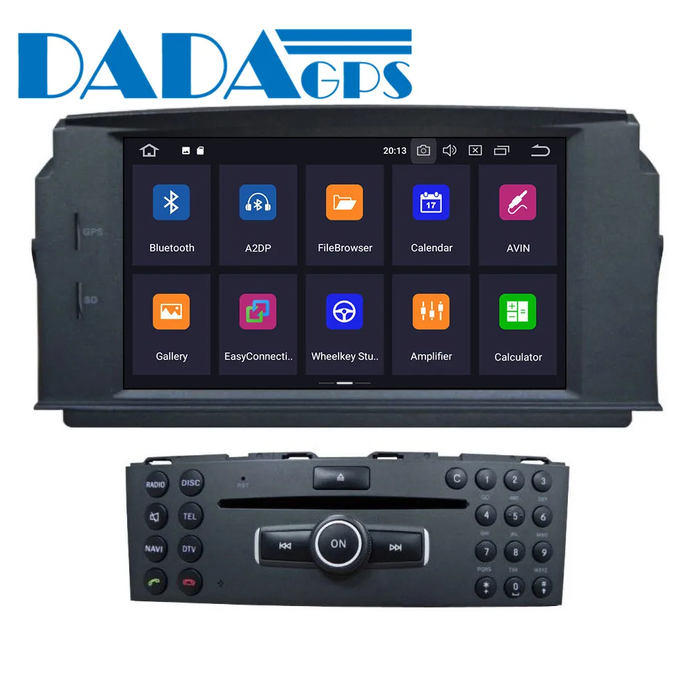 Clearance Android 9.0 4+64GB Built-in DSP Car DVD Player multimedia  Radio For MERCEDES BENZ C Class C200 C180 C220 W204 GPS Navigation 5