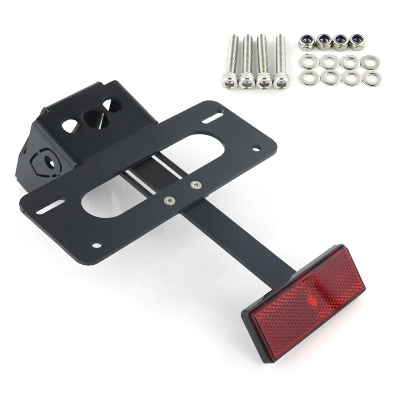 Suporte da Placa de Licença para Yamaha Yzf-r6 Cauda Traseira Tidy Fender Eliminator Kit Preto Motocicleta Alumínio r6 2006-2020 10 tidy fender eliminator kit suporte da placa