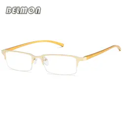 Belmon очковые оправы Для мужчин очки компьютерные рецепт близорукость оптического для мужской очки прозрачные линзы очки кадр RS742