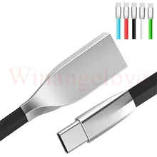 2а 3D цинковый сплав 1 м плоский 8-контактный usb кабель для зарядки и передачи данных аксессуар пряди для iphone x 8 7 для iphone 6 6s plus 5 5s