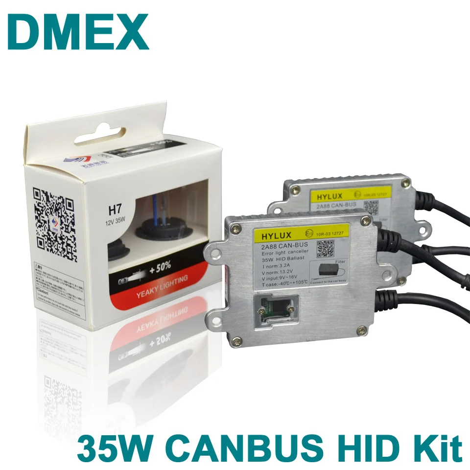 DMEX 1 комплект 4500K 5500K 6500K Шина CAN, HID, ксеноновый комплект H1 H3 H7 H11 9005 9006 9012 D2H хайлюкс 2A88 Canbus балласт Yeaky HID ксеноновая лампа