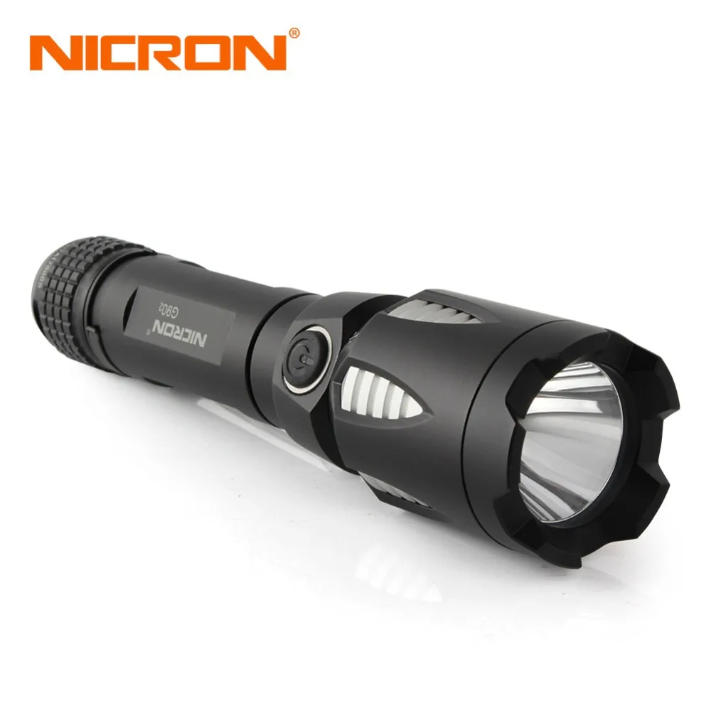 

NICRON 9W LED Flashlight Portable Waterproof IPX8 Waterproof Long Beam Ultra High Bright 5 Modes Power Bank LED Torch G90