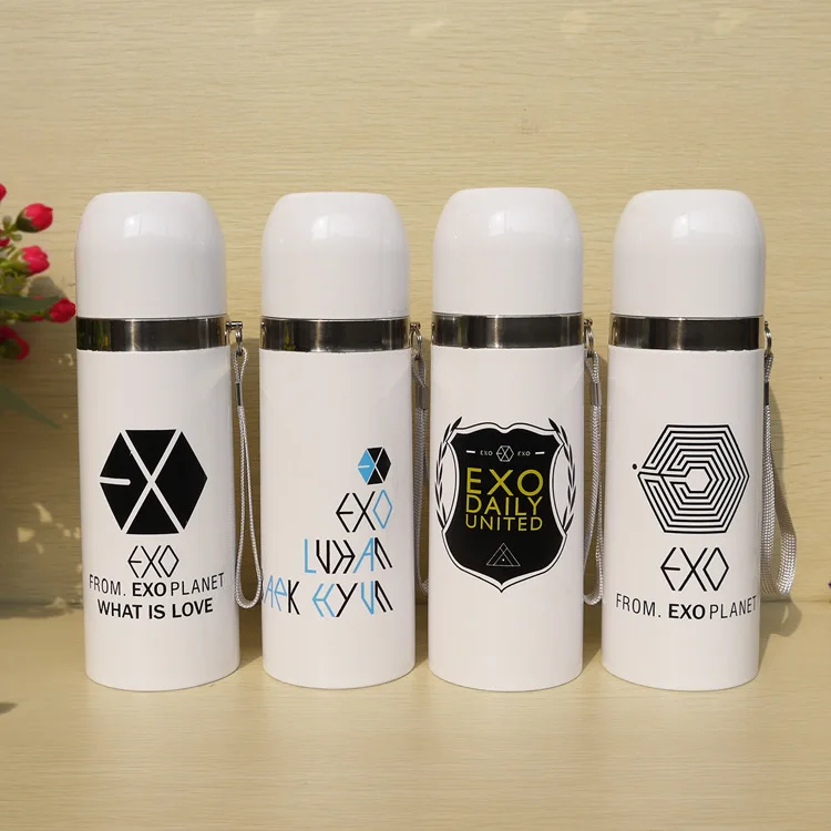 Exo Thermos Kpop High Quality Stainless Steel Vacuum Flask Steel Flask Steel Business Card Holderflask Thermos Aliexpress