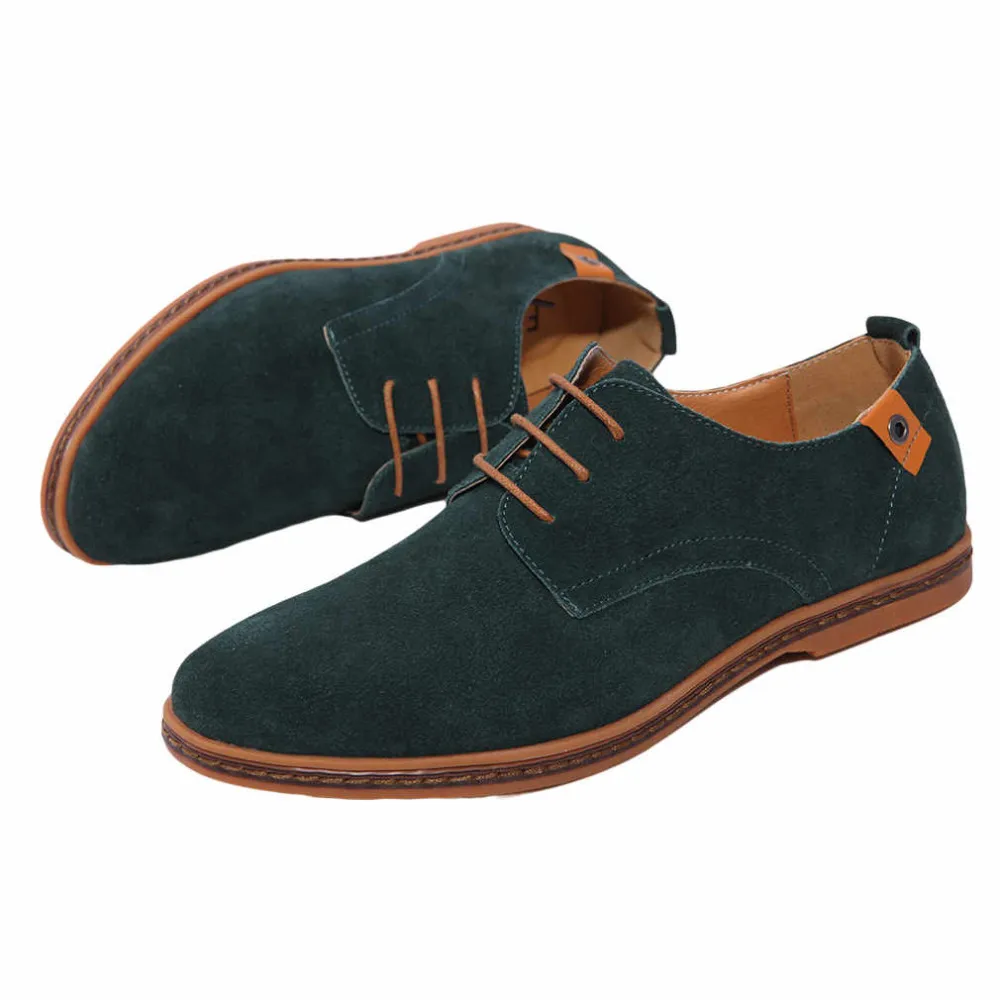 

Autumn Spring Men Shoes Suede Matte Leather Shoes Flat Casual Shoes Men Sneakers Lace-Up Plus Size Zapatos Zapatillas Shoes