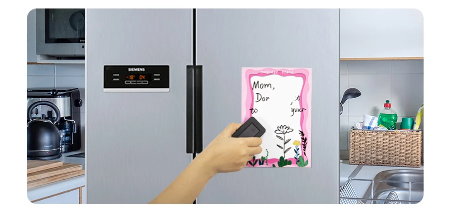 А5 Размер магнитная доска наклейка для холодильника холодильник стираемая доска маркер записи записывать сообщение доска блокнот для заметок