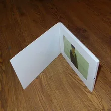 7 дюймов видео брошюра HD Экран брошюра Универсальный электронная поздравительная открытка модный дизайн видео рекламные открытки(hyh-3070