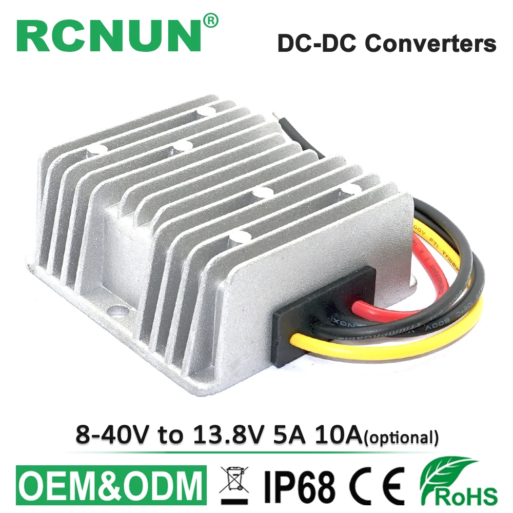 

8-40V 12V 24V to 13.8V 5A 10A Boost Buck DC DC Power Converter Step-Up Step-Down Car Voltage Regulator CE RoHS