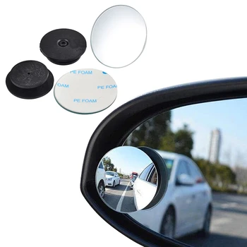 

360 Degree Wide Angle Round Convex Car Vehicle Mirror Blind Spot Auto Rear View Reverse Assist Parking Mirror Car Styling